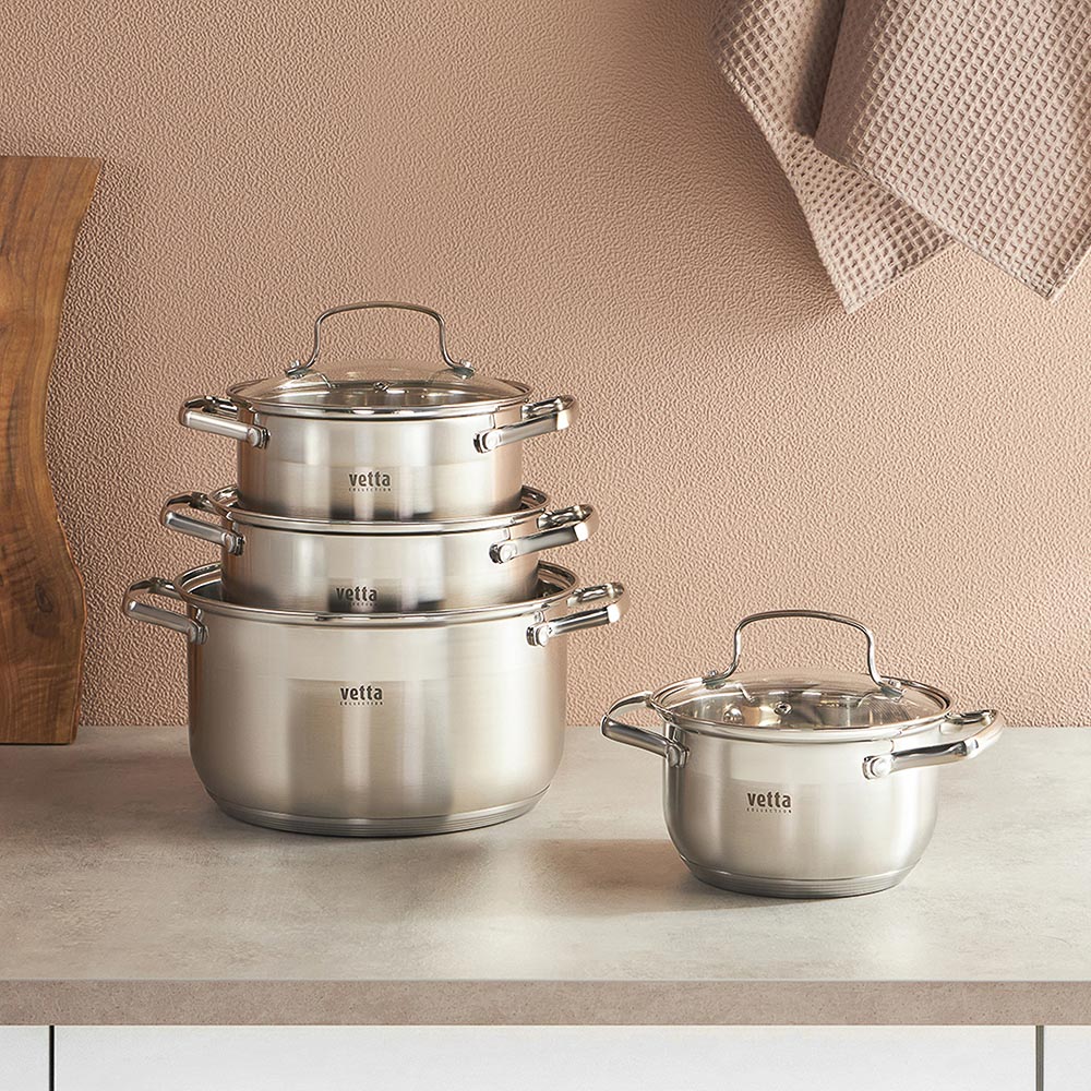 VETTA Берн Кастрюля 18х11см. 2,6л. со стекл. крышкой, индукция - #14