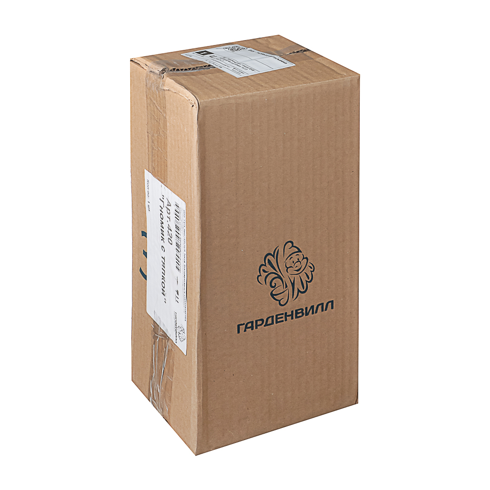 Фигура садовая Гномик с тяпкой 34х17см гипс - #7