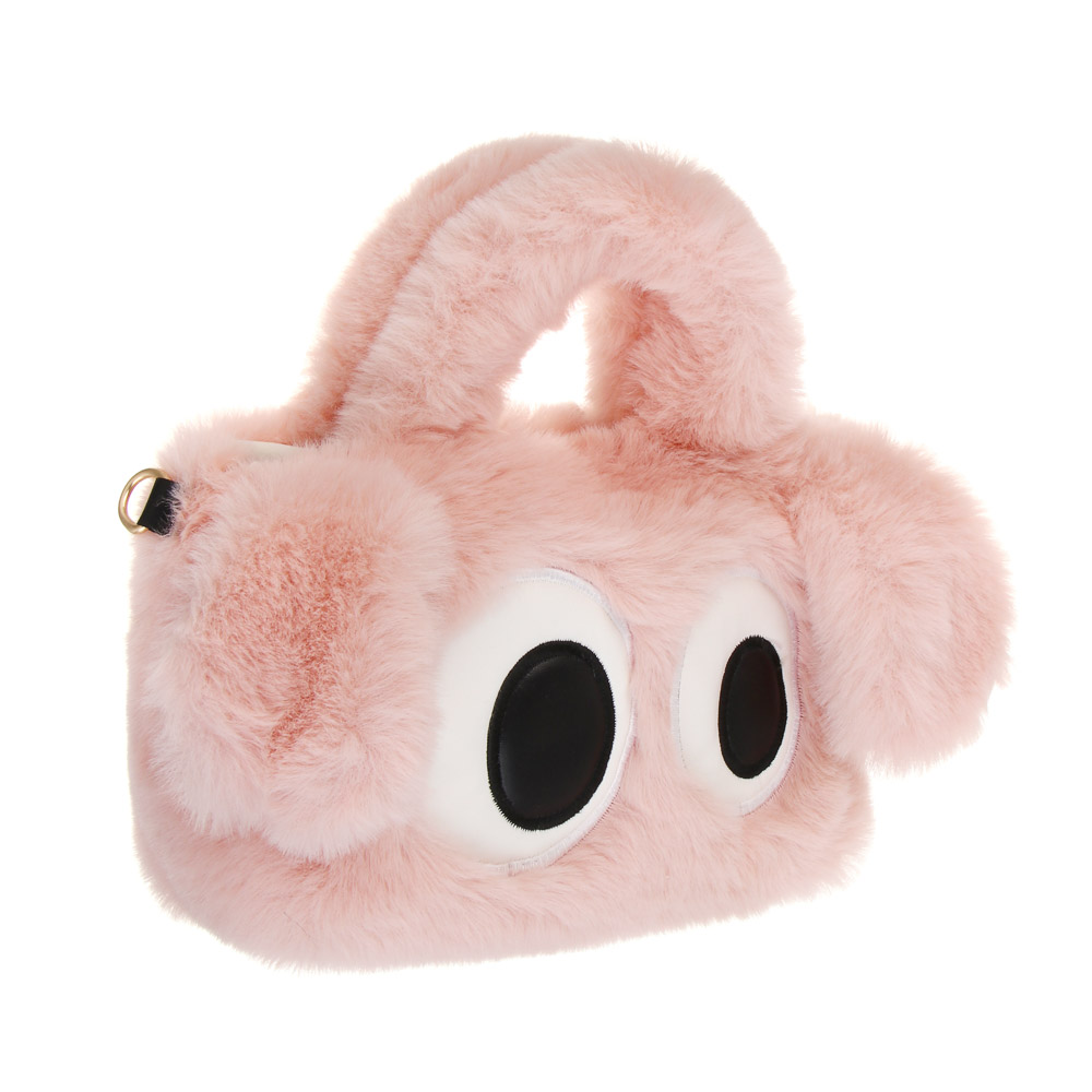 Сумка детская мягкая "Глазастик", 24х15х5 см, полиэстер, иск. мех, тм ИГРОЛЕНД, 1811-52 - #4