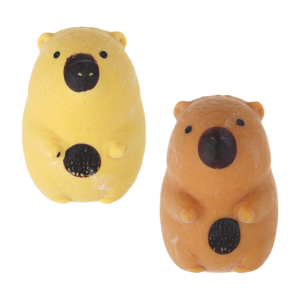 ИГРОЛЕНД Игрушка-антистресс, мялка "Капибара", TPR, 9х13см, 2 дизайна - #2