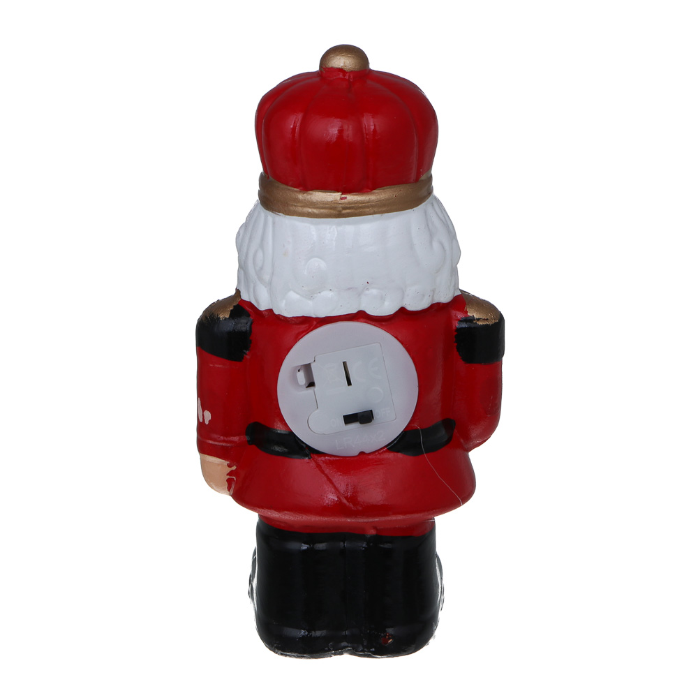 СНОУ БУМ Щелкунчик LED, 7,2x6,5x14,5 см, постоянное свечение, керамика, 2xLR44 - #5