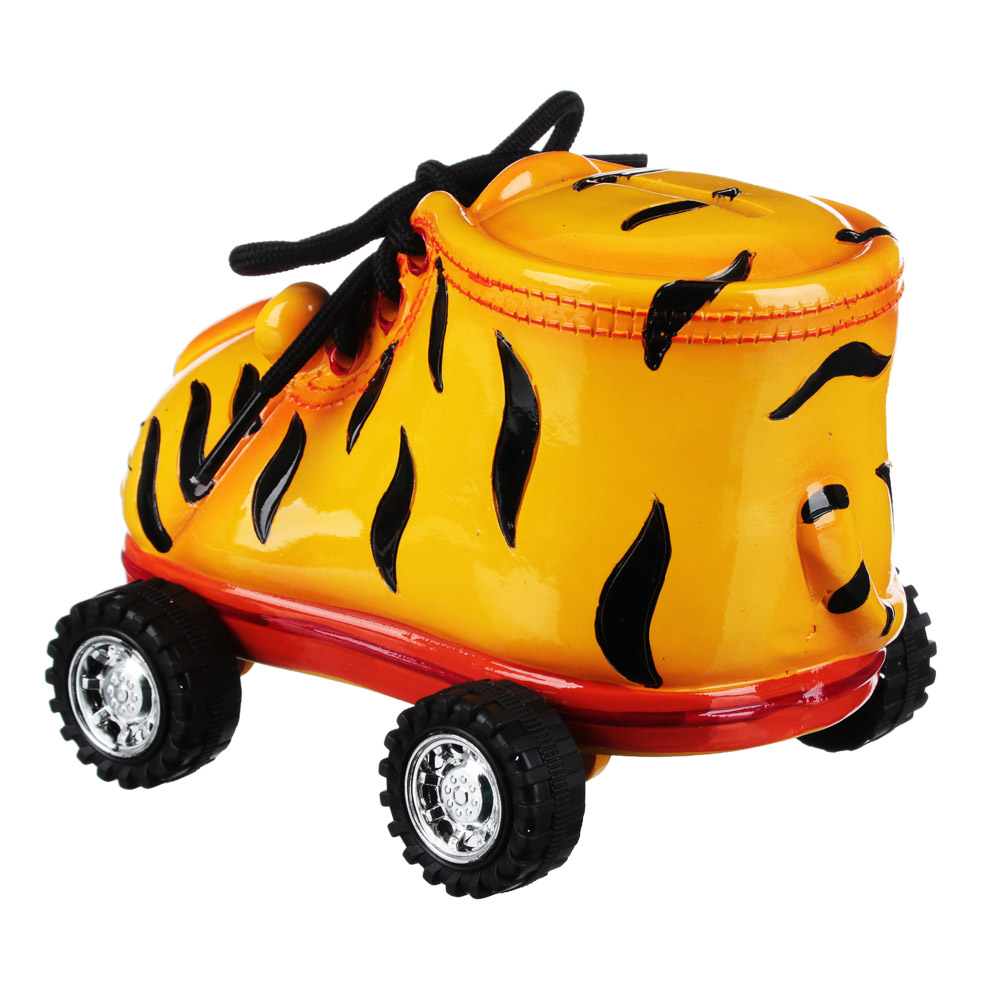 СНОУ БУМ Копилка в форме тигра на колесах, полистоун, 15,5x11x10,5см, 2 цвета - #4