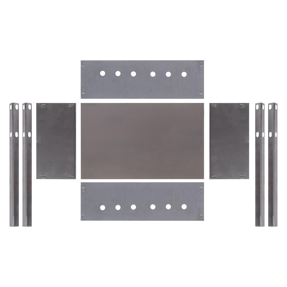 Мангал сборный GRILLBOOM "Эконом", сталь 0,4мм, 40x25x40 см, с шампурами - #4