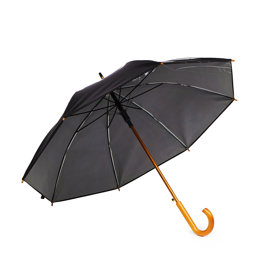 Зонт-трость "КИРЯ" универсальный, сплав, дерево, дюспо, длина 100 см, 8 спиц, 2 дизайна - #7