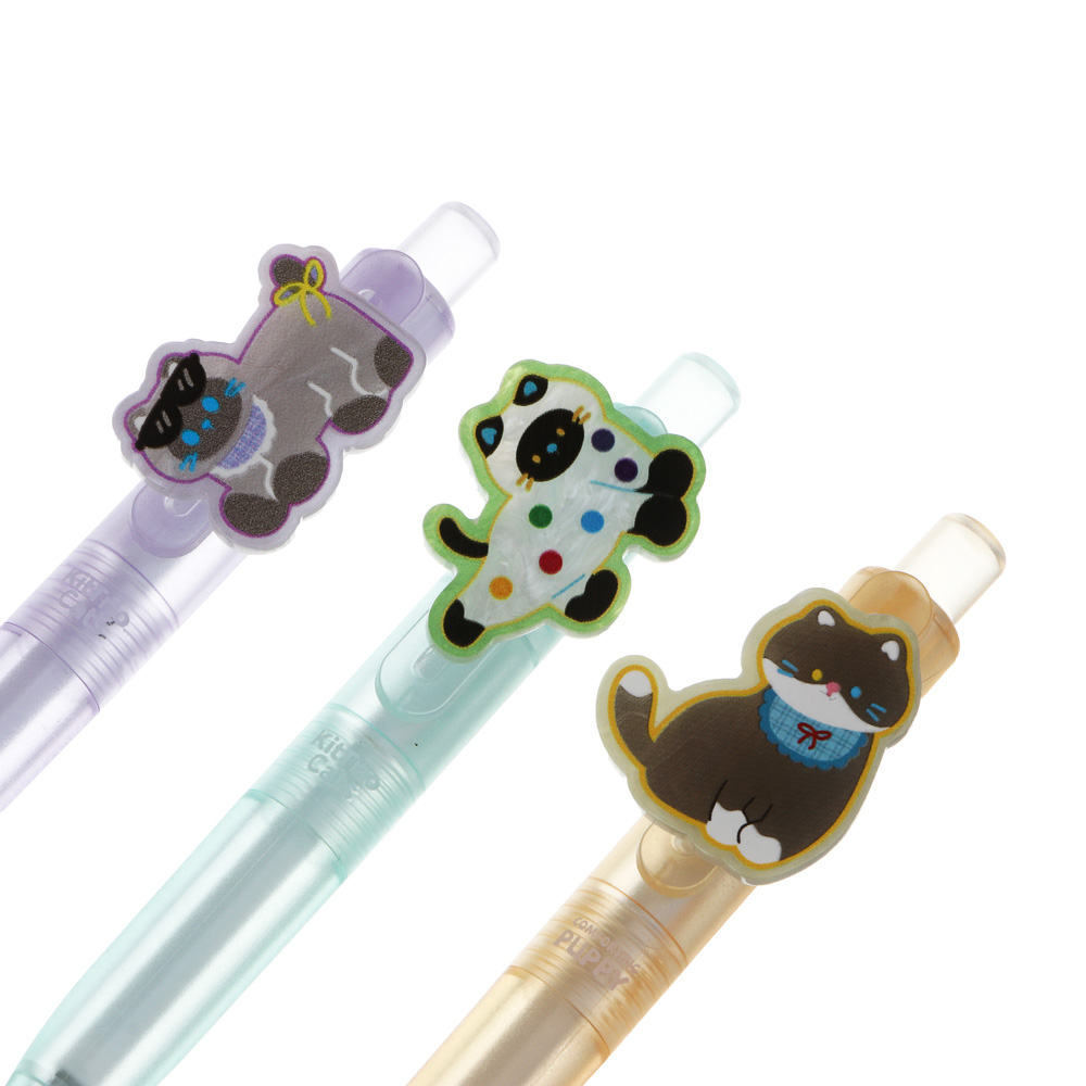 Ручка автоматическая гелевая синяя "Киттенс", 3 вида - #5