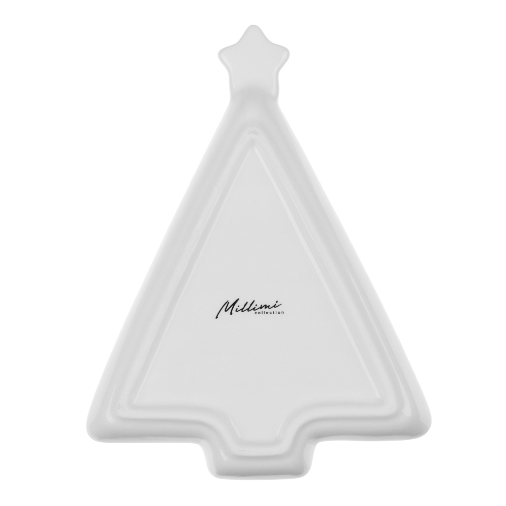 MILLIMI Нордик Блюдо в форме ёлки, 21х16х2,5см, керамика - #4