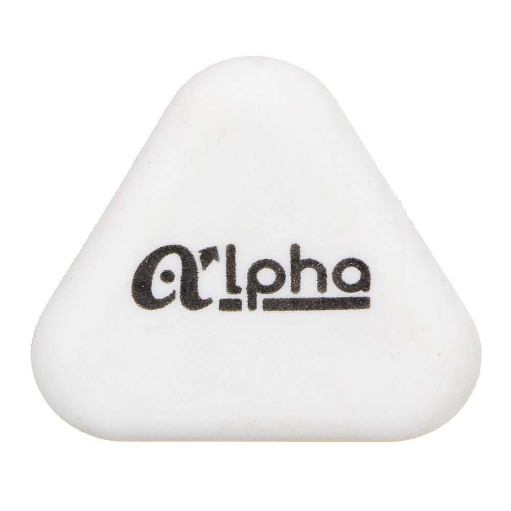 ClipStudio Ластик треугольный "Альфа", 4,5х4,5х0,9см, белый, улучшенное стирание, ТПР - #2