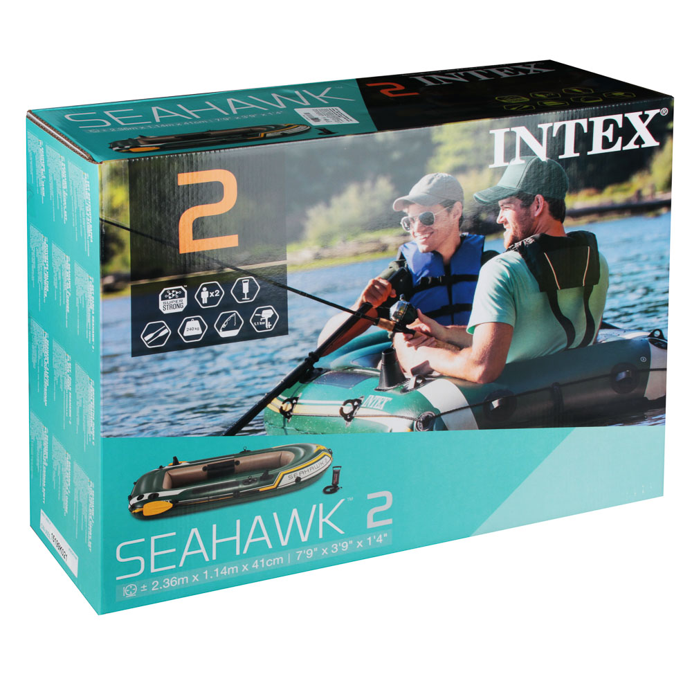 Надувная лодка INTEX 68347 Seahawk 2 Set с аксессуарами, до 240 кг - #4