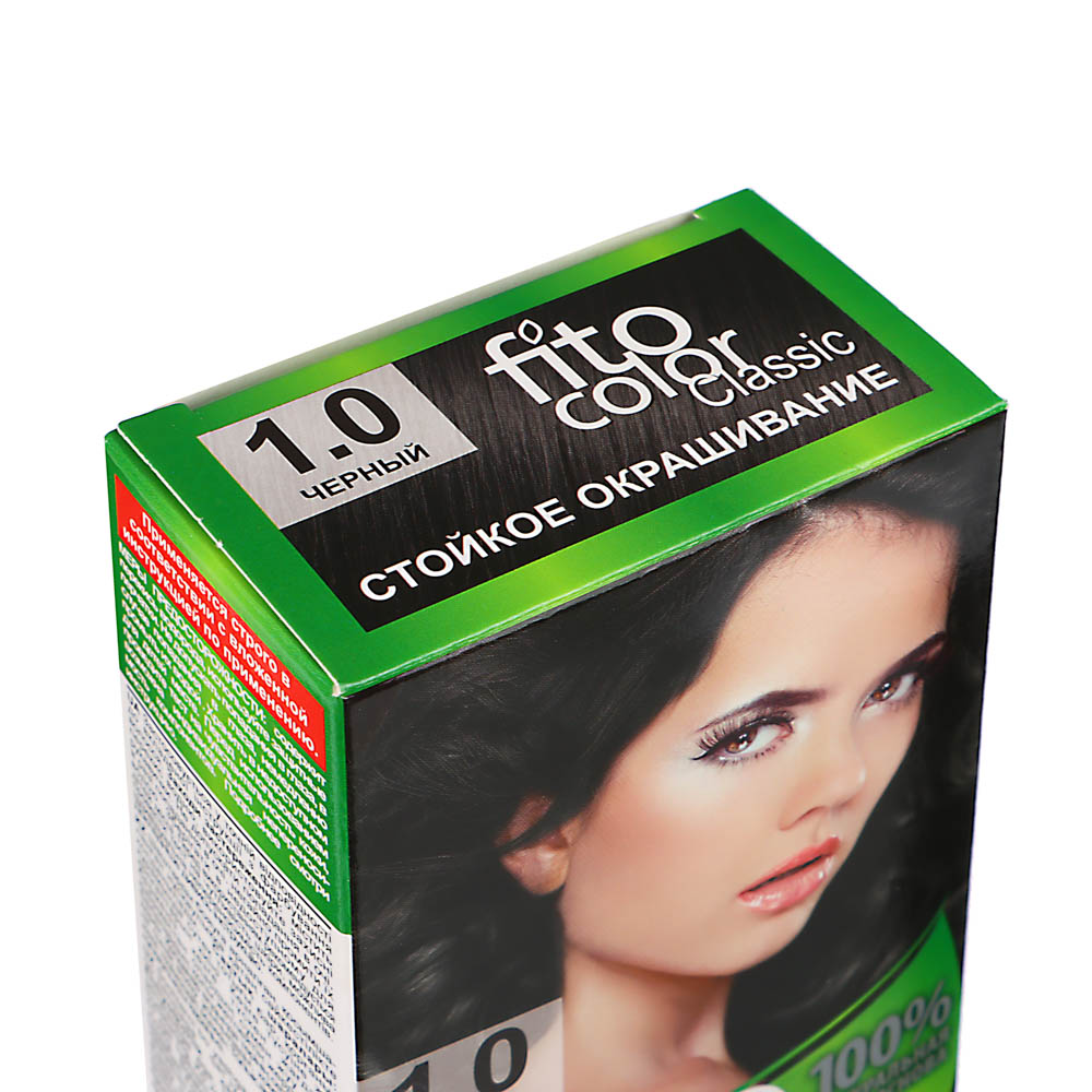 Краска для волос FITO COLOR Classic, 115 мл, тон 1.0 черный - #2