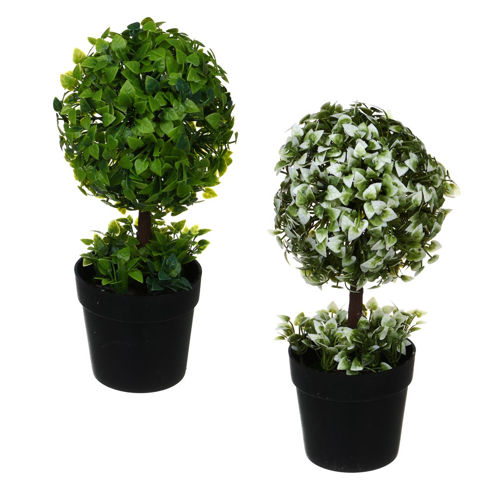 LADECOR Дерево искусственное в кашпо, 9х25 см, пластик, 2 дизайна - #1