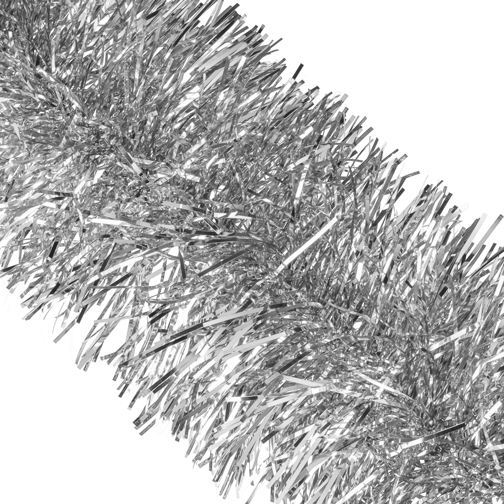 СНОУ БУМ Мишура Норка 9x200см, ПЭТ, серебро - #2