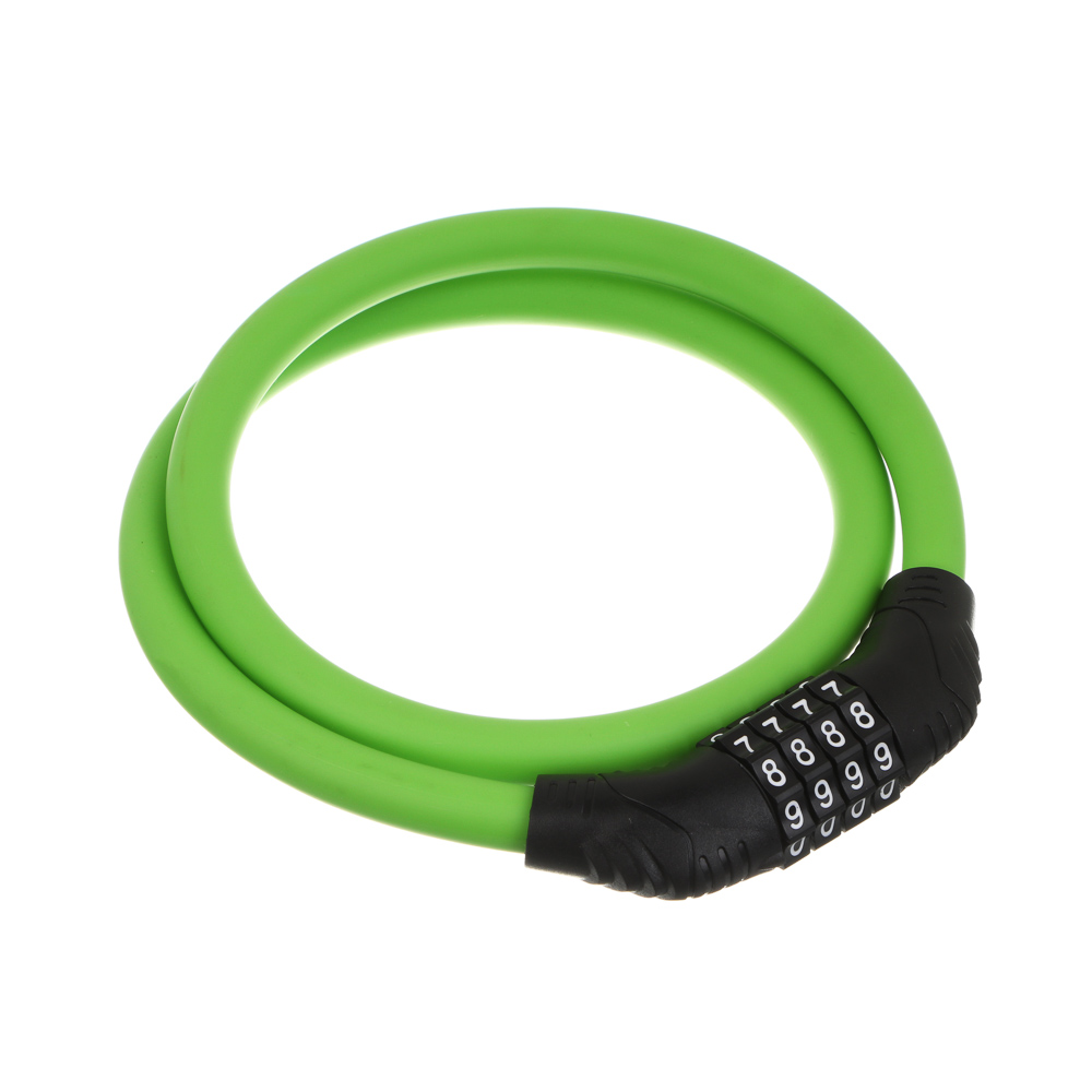 Замок велосипедный тм BY SPORT, противоугонный, тросовый, кодовый, 800х12мм, металл, пластик, 2 цв - #2