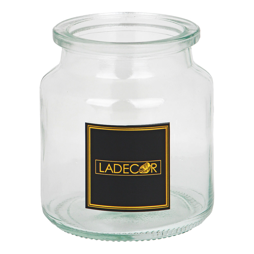 Ваза стеклянная Ladecor прозрачная - #1