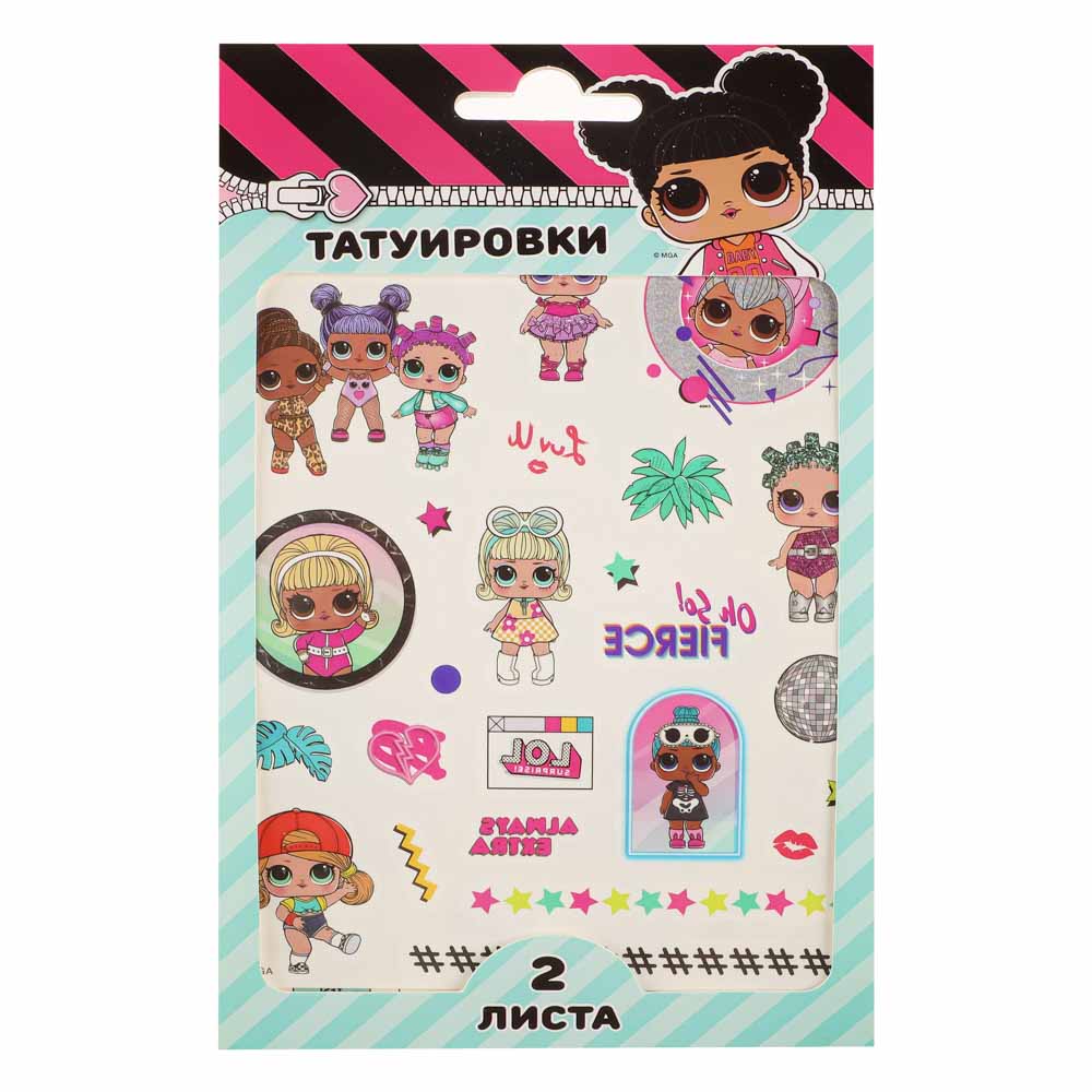 НД ПЛЭЙ Наклейки-татуировки, бумага, 11,8х19см, 2 листа, 4 дизайна - #14