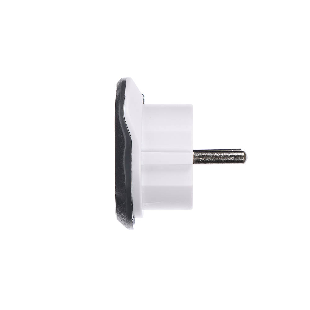 Адаптер-переходник BY, евро, 10А, 2500Вт, 110-240В, серый - #3