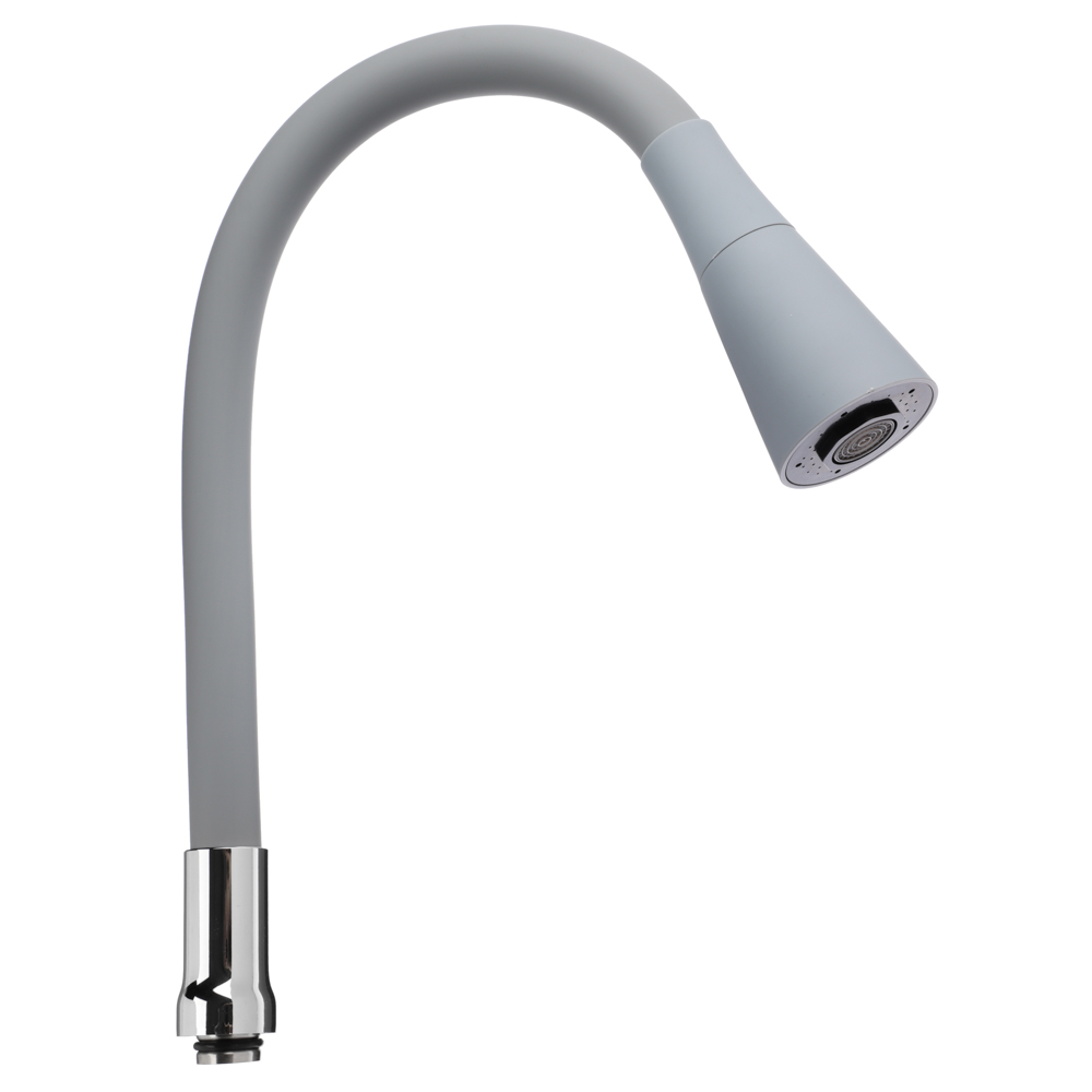 Излив смесителя для кухни, силиконовый, 2 режима, серый - #1