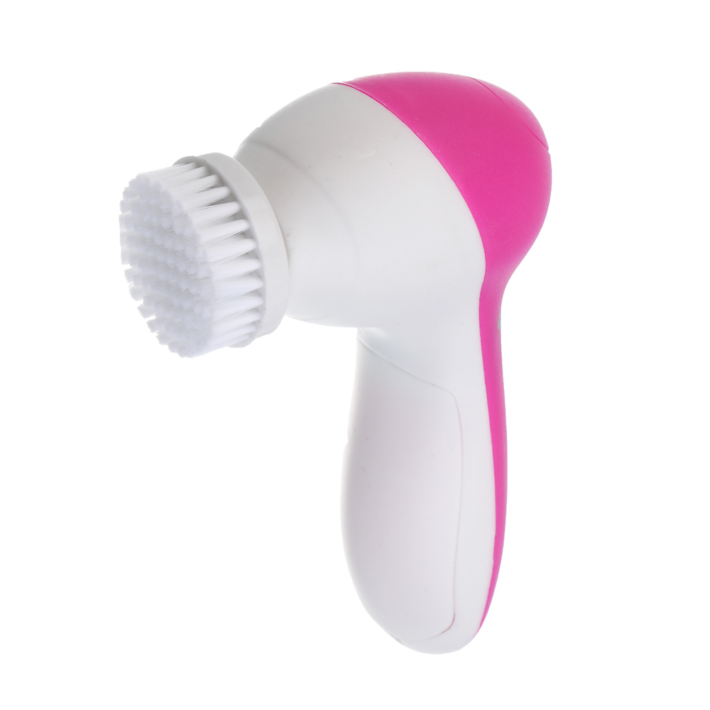 LEBEN Массажер для лица и тела, 2 скорости, набор насадок, 2xАА (не в компл.), розовый - #1