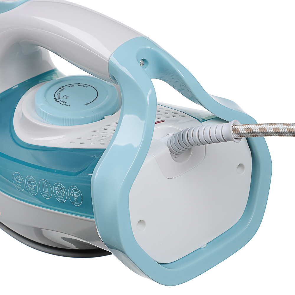 LEBEN Утюг 2600ВТ керам, антинакипь антикапля шнур 2,2м, бел - #6