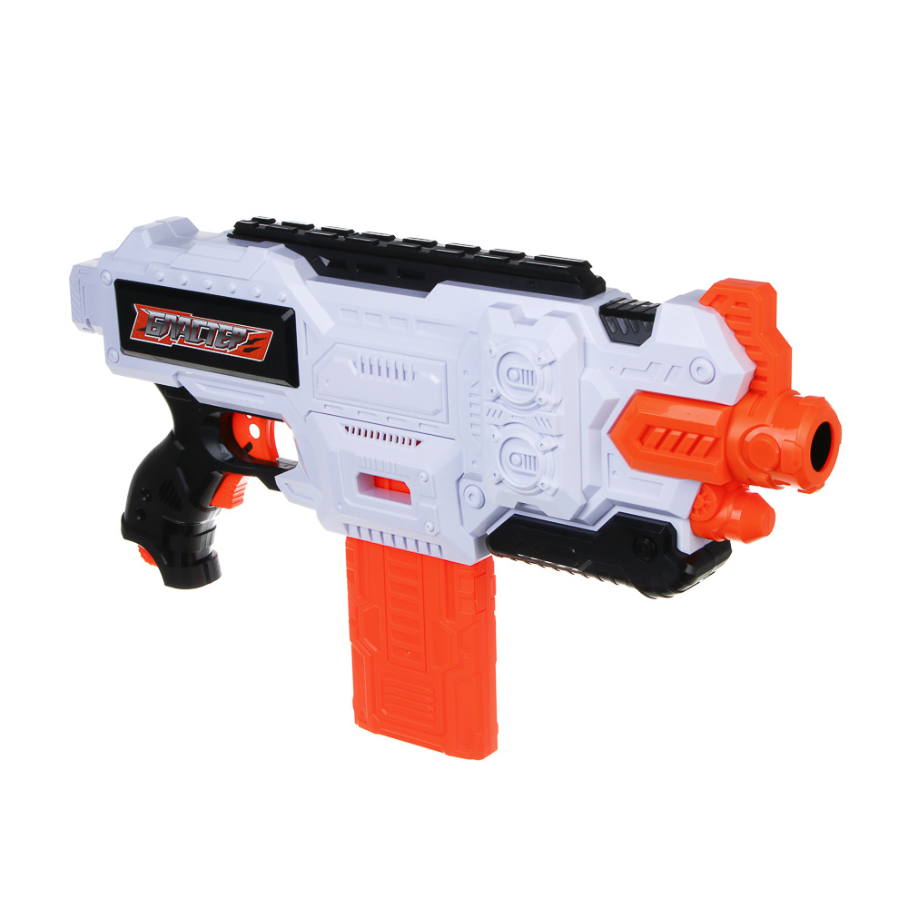 ИГРОЛЕНД Бластер автоматический с мягкими патронами, АБС, 24 пули EVA, 6хАА, 54х30х7 см - #6