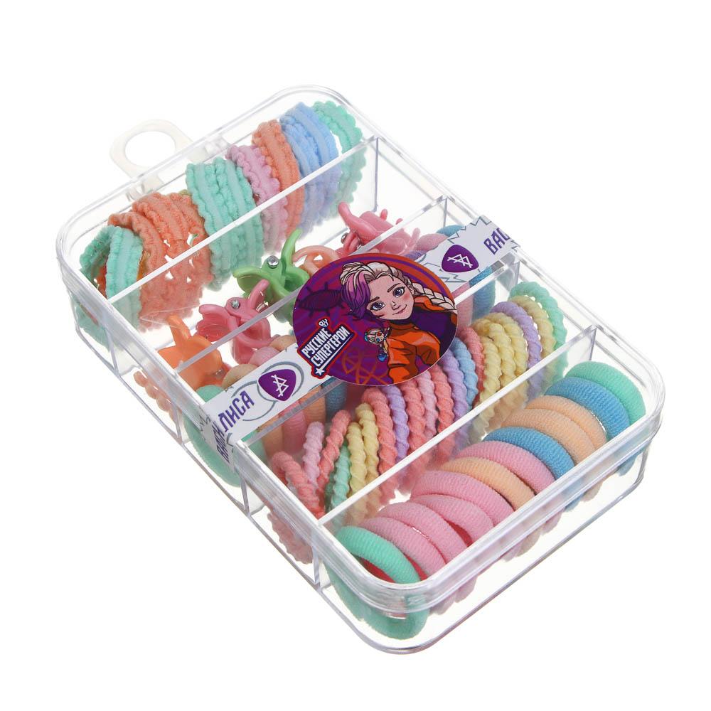 Набор детских аксессуаров для волос BY Русские супергерои: резинки и крабики, разноцветные - #2