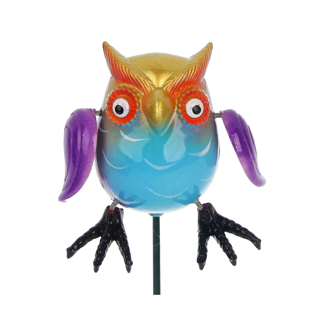 Фигурка на стержне "Сова" тм INBLOOM, 6х10х60см, пластик, металл - #2