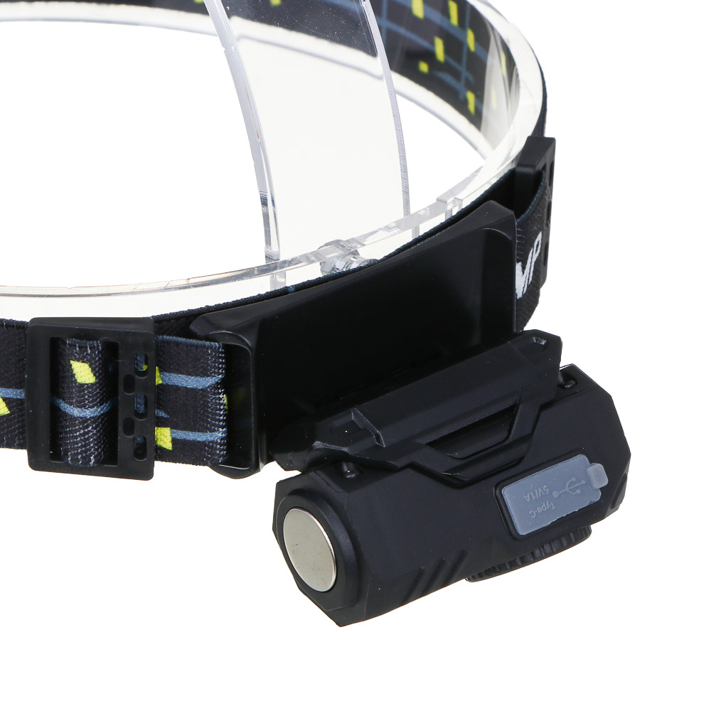 ЕРМАК Фонарь налобный,сенсорный,крепление, XPE LED+3LED,9 режимов,500мАч, 64х45х34 мм, красный свет - #7