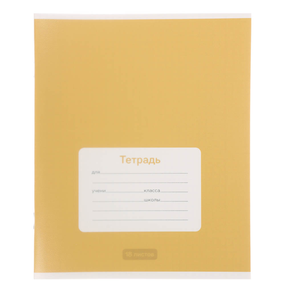 Тетрадь школьная 18л. в клетку ClipStudio, БЕЛЫЕ ЛИСТЫ, обл. пластик, скрепка - #11