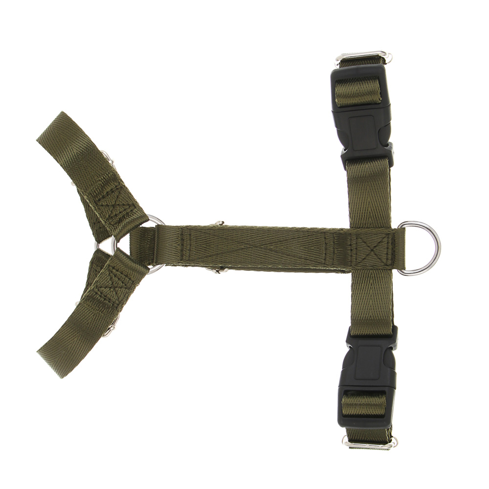 Шлейка для животных тм VETTA, нейлон, хаки/беж, обхват шеи 30-40см, обхват груди 35-43см, размер S - #2