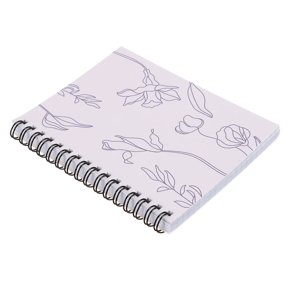 Блокнот "Botanica", 105х140 мм, 80л, клетка, мягкий переплет, спираль, в ассортим. - #9