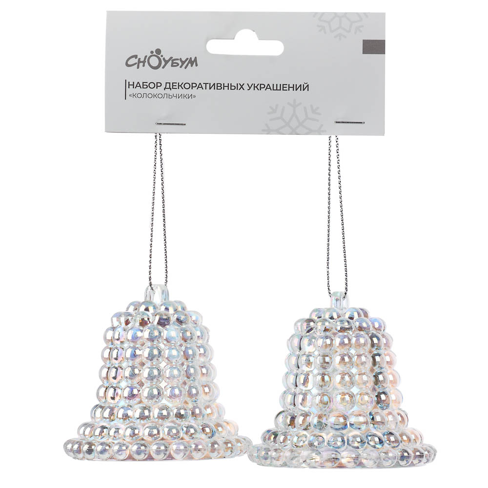 СНОУ БУМ Набор декоративных украшений "Колокольчики" 2 шт, 5.5x6 см, акрил - #3