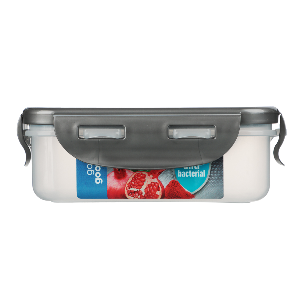 Контейнер герметичный для СВЧ с защелками, 0,33л, 130х100х45мм, пластик - #9