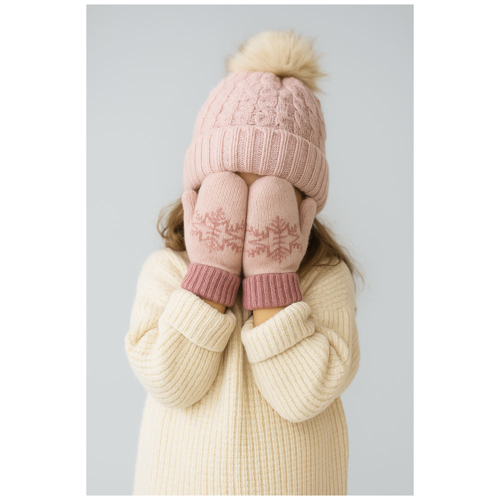 GALANTE Варежки детские на флисовой подкладке, р.14, 100% акрил, разноцветные, ОЗ25-34 - #8