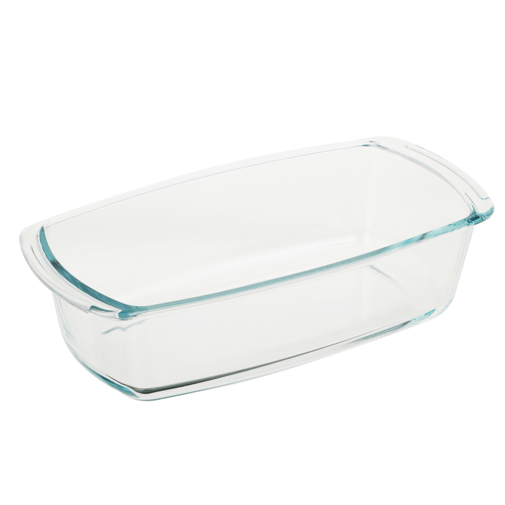 SATOSHI Форма для запекания жаропрочная прямоугольная, с ручками, узкая, стекло, 27х14х7,2см, 1,5л - #1