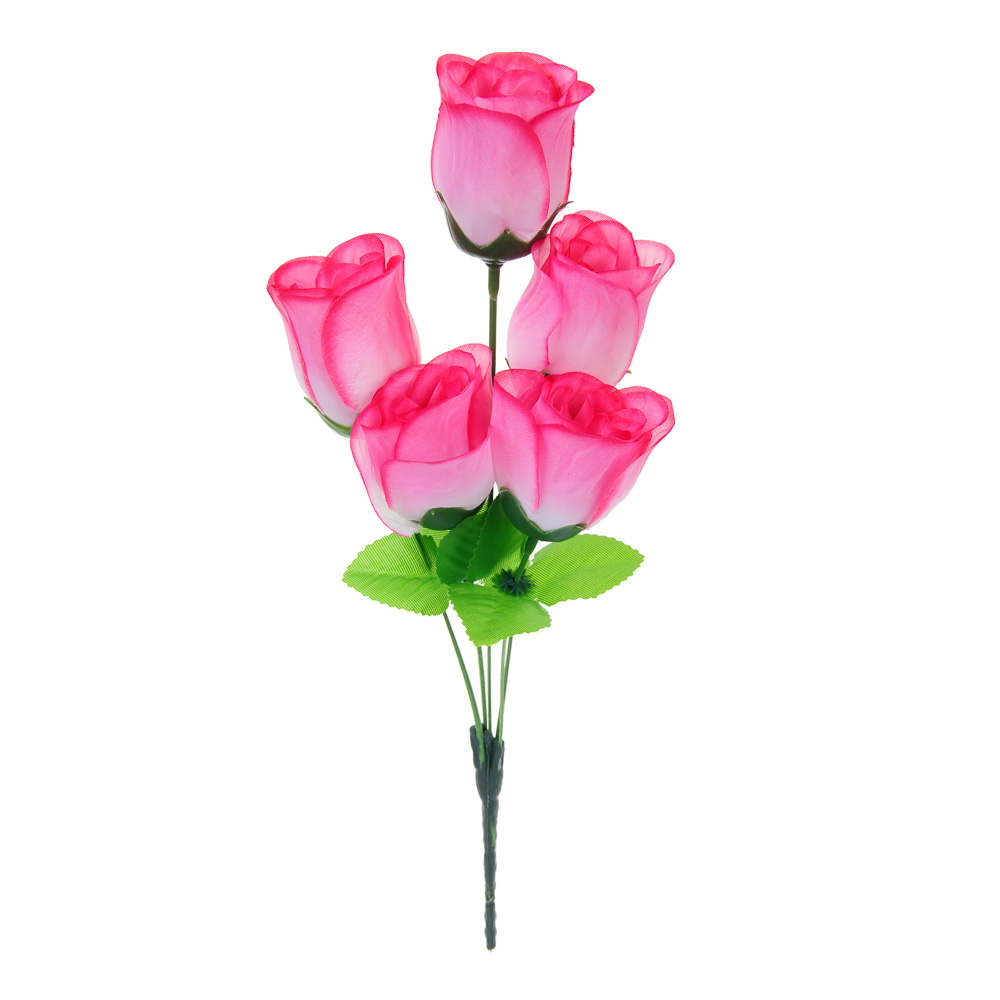 LADECOR Букет искусственных цветов в виде бутонов роз, 30-35 см, 6 цветов - #5