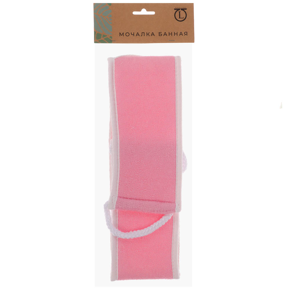 ЮL Мочалка лента банная с ручками с эффектом пилинга, сизаль, полиэстер, поролон, 68х10см, 3 цв. - #8