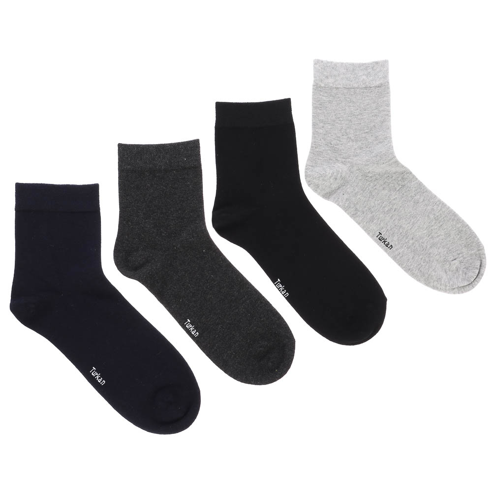 Носки мужские тм TURKAN, 90% хлопок, 5% полиамид, 5% лайкра, р.41-47, цвета в ас-те, #YD9128 - #4