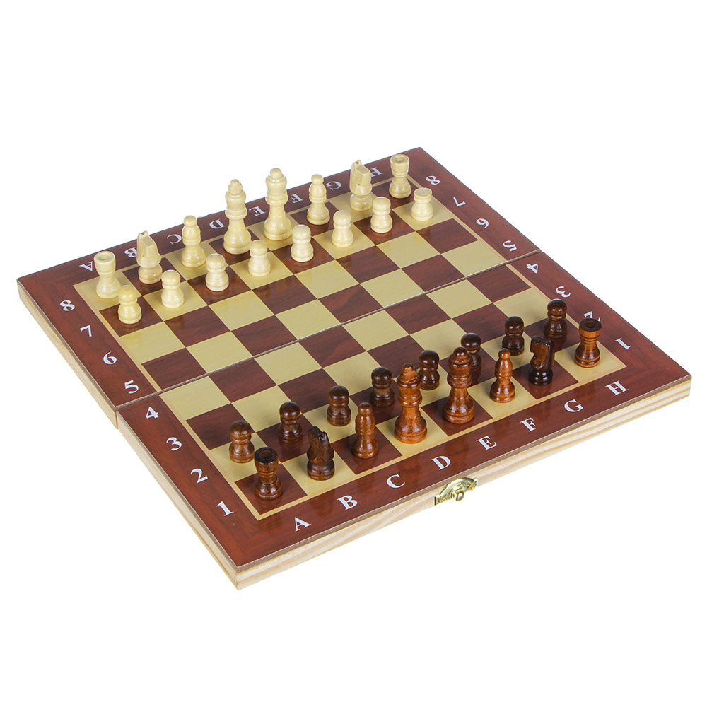 Набор игр LDGames 3 в 1 (шашки, шахматы, нарды) дерево - #1