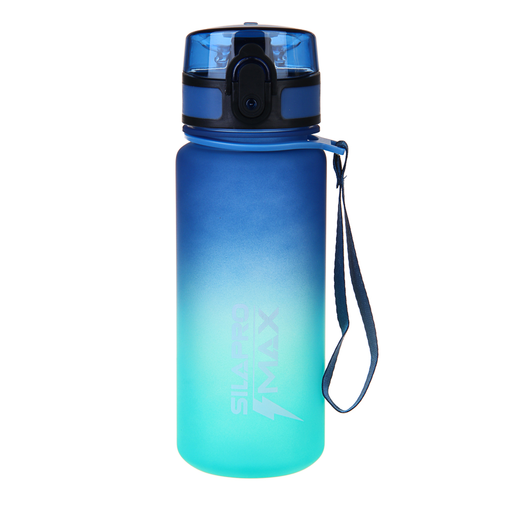 SILAPRO MAX Бутылка спортивная с замком, бирюзовая, 500мл, РС, РР - #1