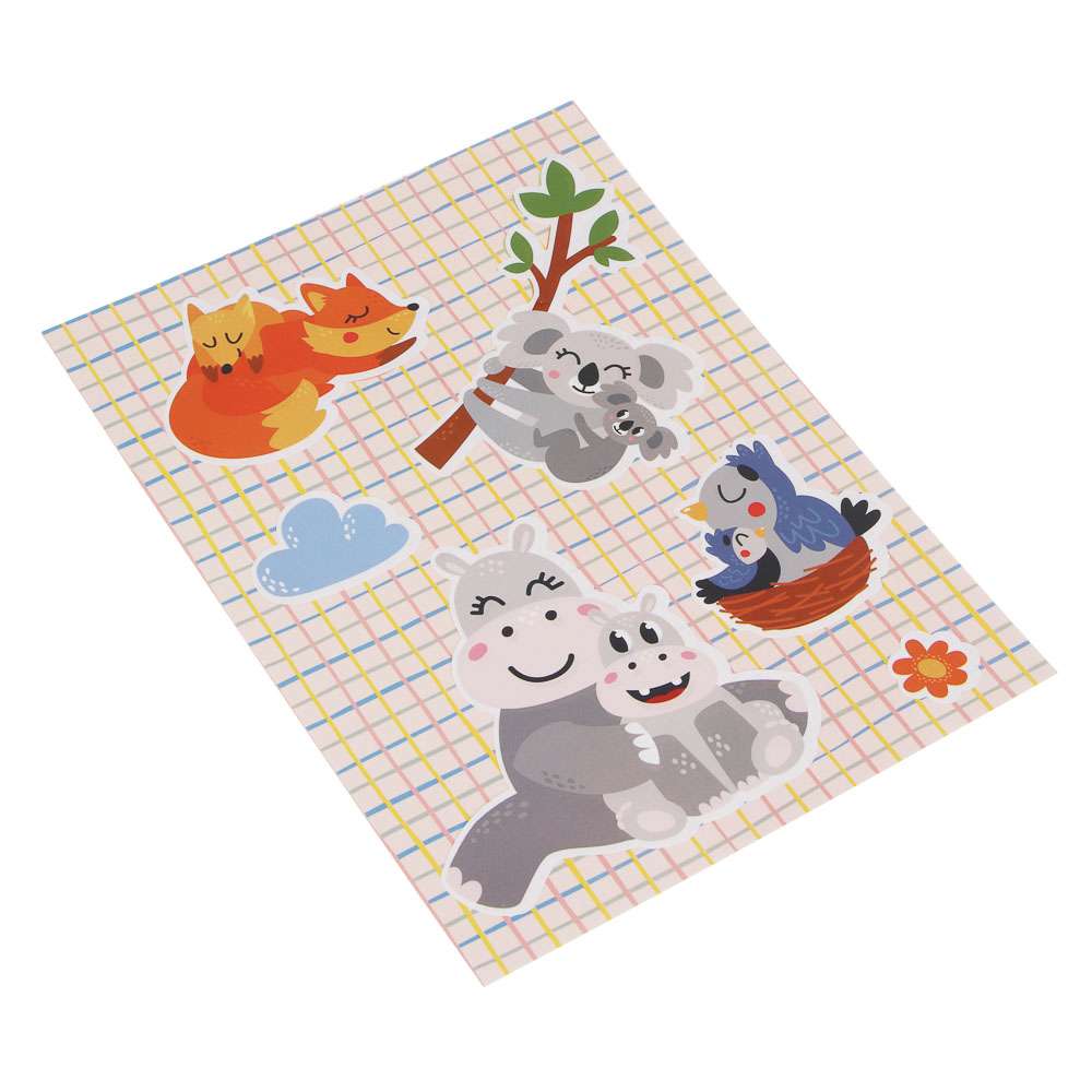 Набор для творчества "Наклеюшки", ХОББИХИТ, 2 картинки, картон, 15,2х21,4см - #4