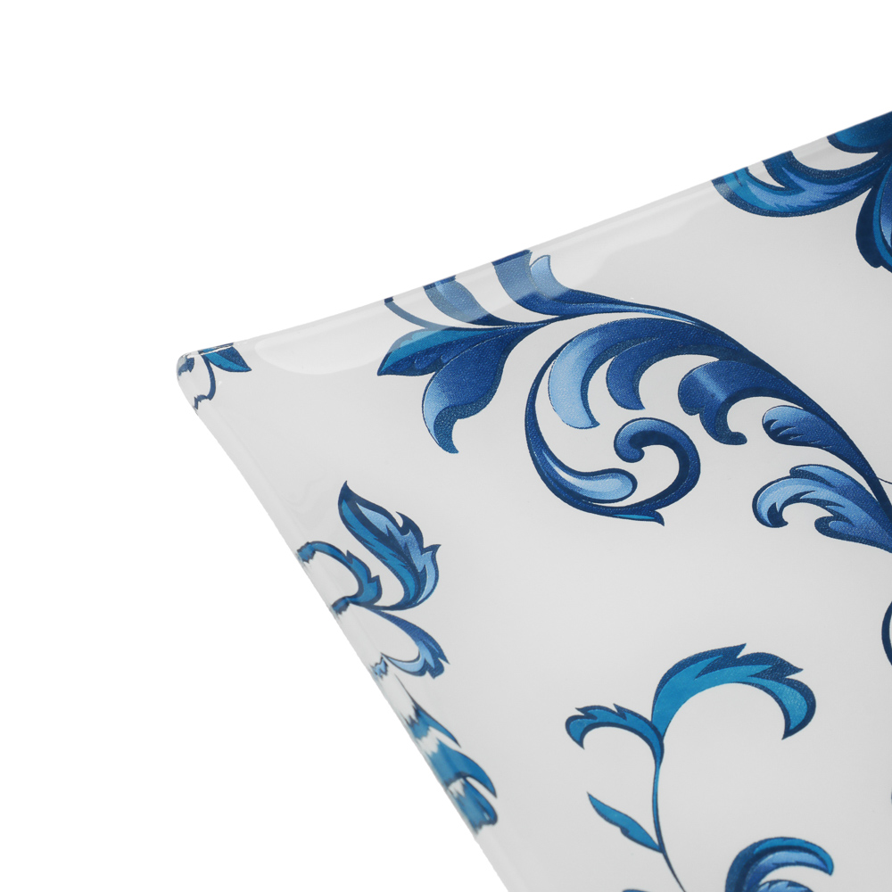 Узоры Блюдо квадратное 24см, стекло - #3