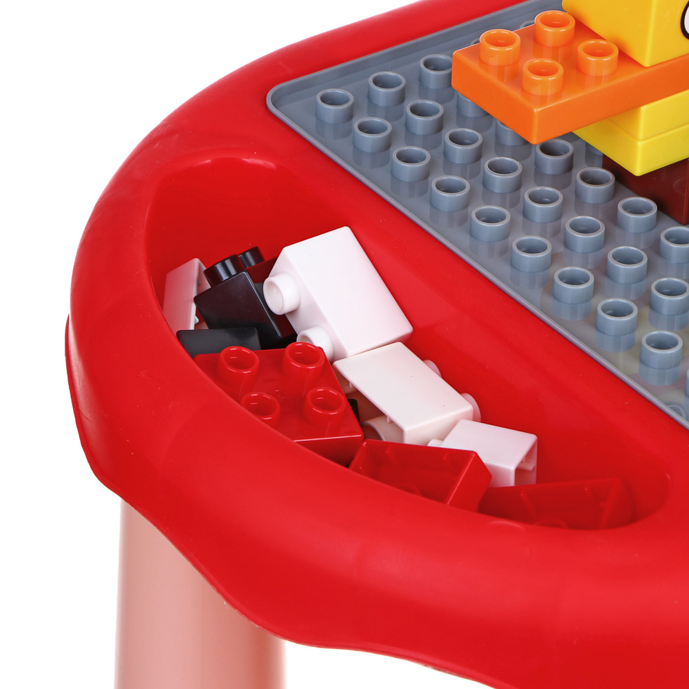 FLOMIK Стол для творчества 2 в 1, рисование и конструктор, детали и наклейки в комплекте, 2 цвета - #7