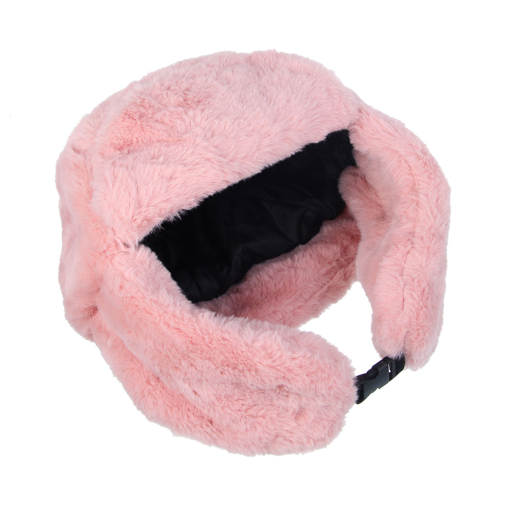 GALANTE Шапка-ушанка женская из экомеха, р.56, 100% полиэстер, цвета в ас-те, ОЗ25-18 - #4