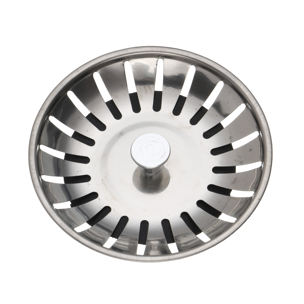 Сеточка-фильтр сменная, для кухонной мойки, d=77 мм, нерж.сталь, хром - #2