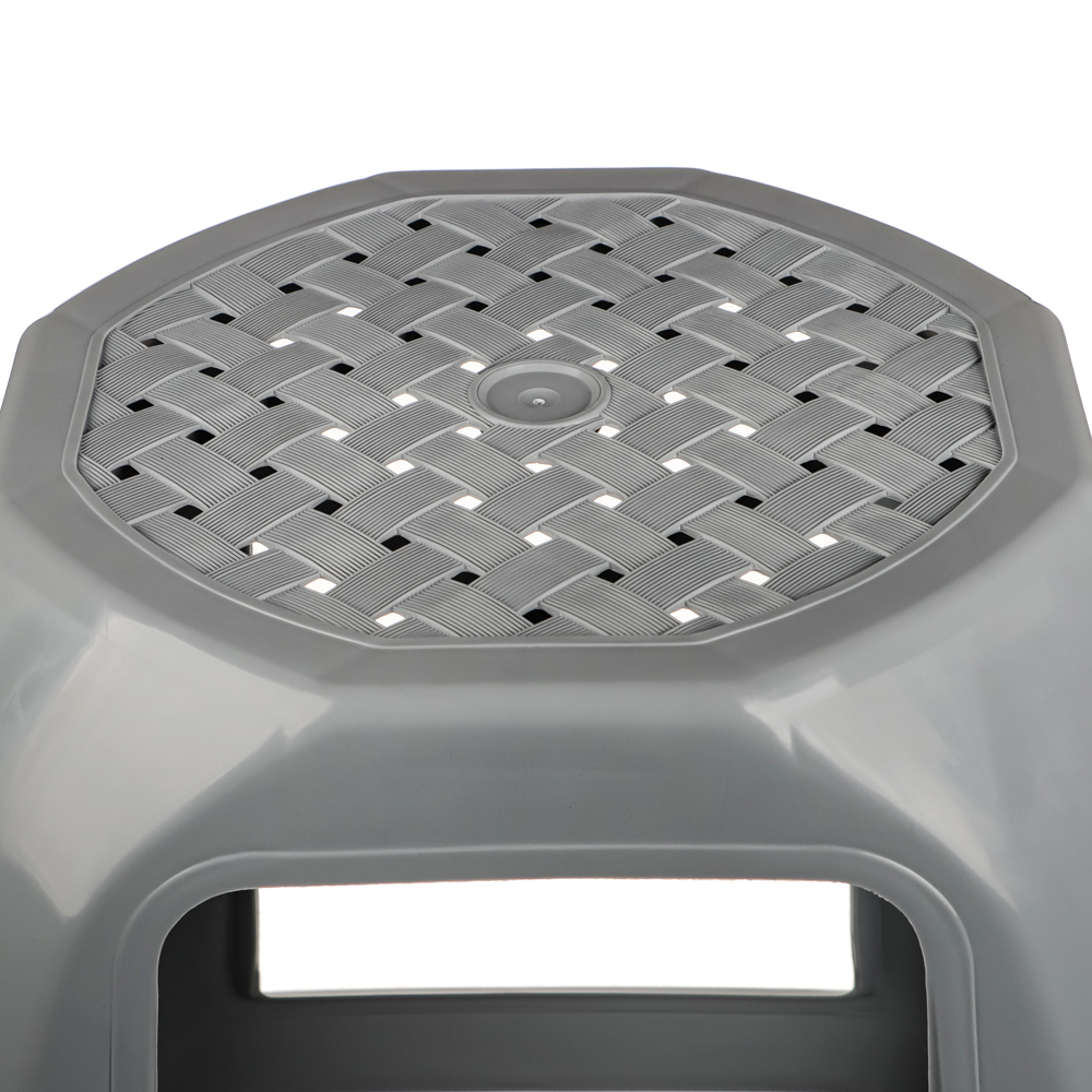 Табурет 35,5х35,5х46см, пластик, серый - #3