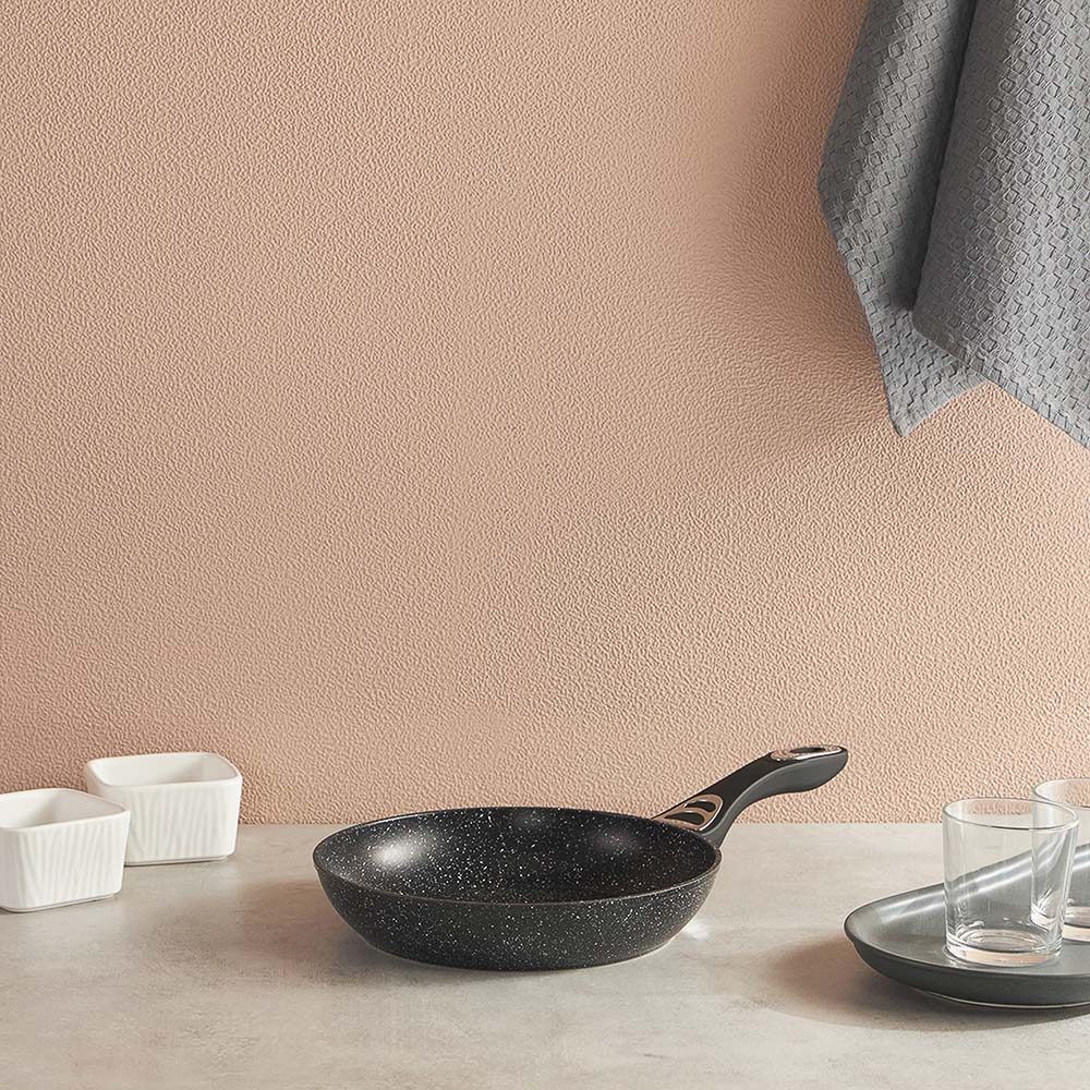 SATOSHI Танто Сковорода литая d24см, антипригарное покрытие Мрамор, индукция - #10