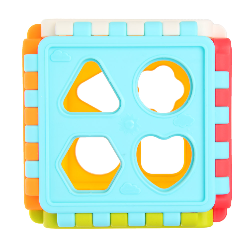 Развивающая игрушка сортер ИГРОЛЕНД "Бизикуб", PP, 8,2х8,2х8,2см - #10