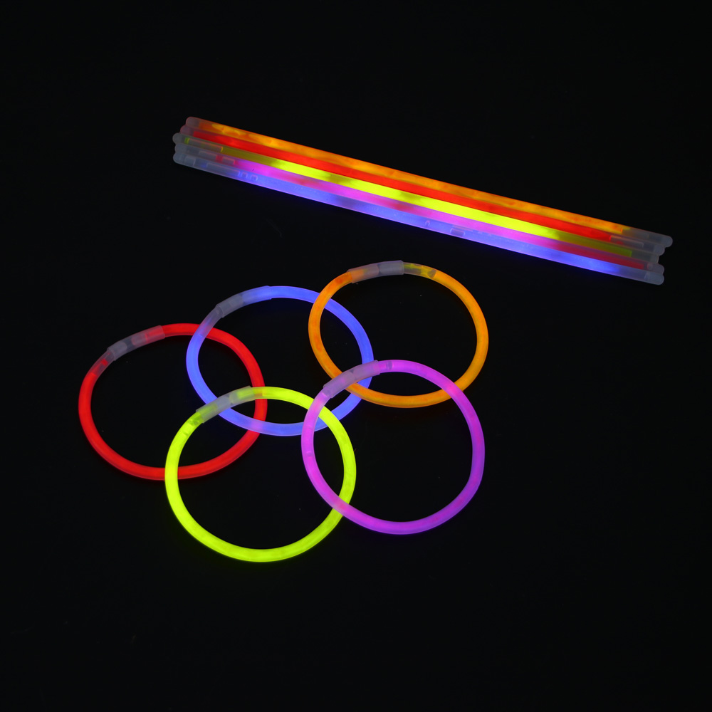 СНОУ БУМ Набор неоновых браслетов 10шт по 20 см, 5 цветов, пластик - #5