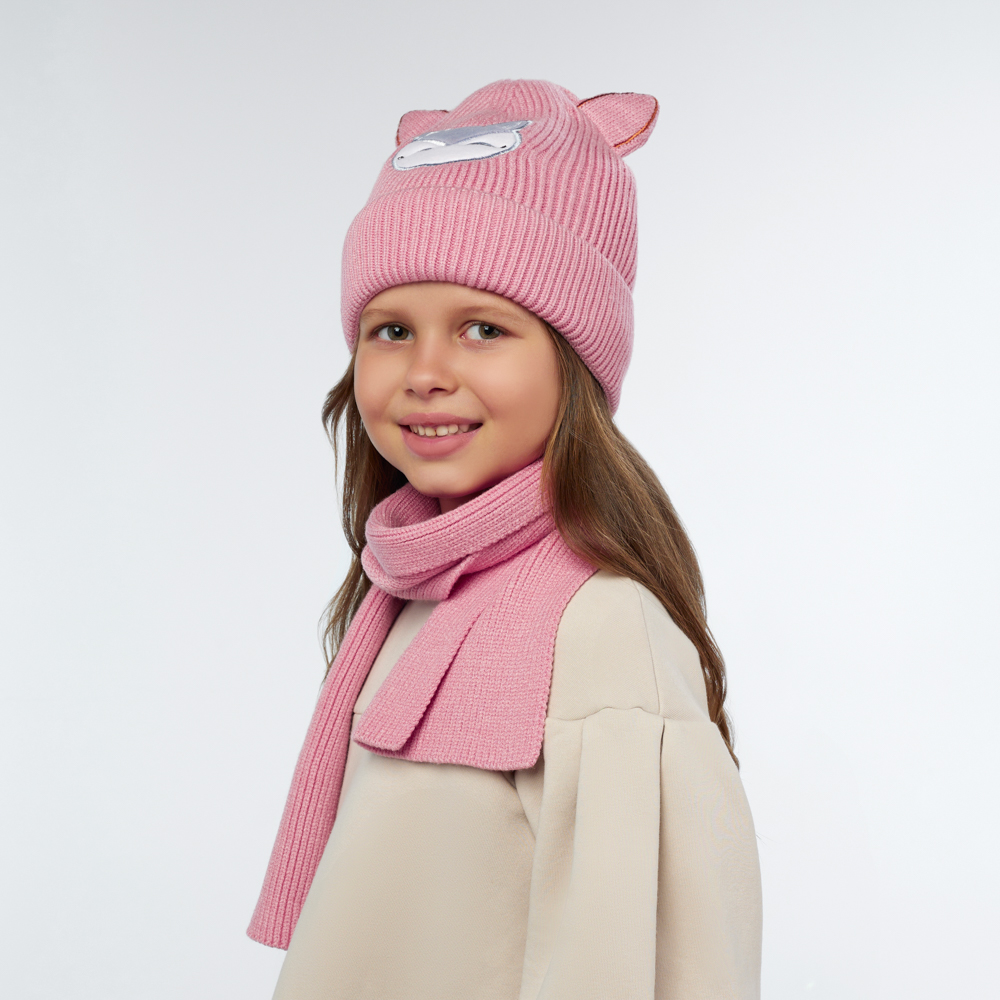 GALANTE Комплект детский 2 пр: шапка р 52-54 и шарф 110х15см, 3 цвета, СЗШ-5 - #2