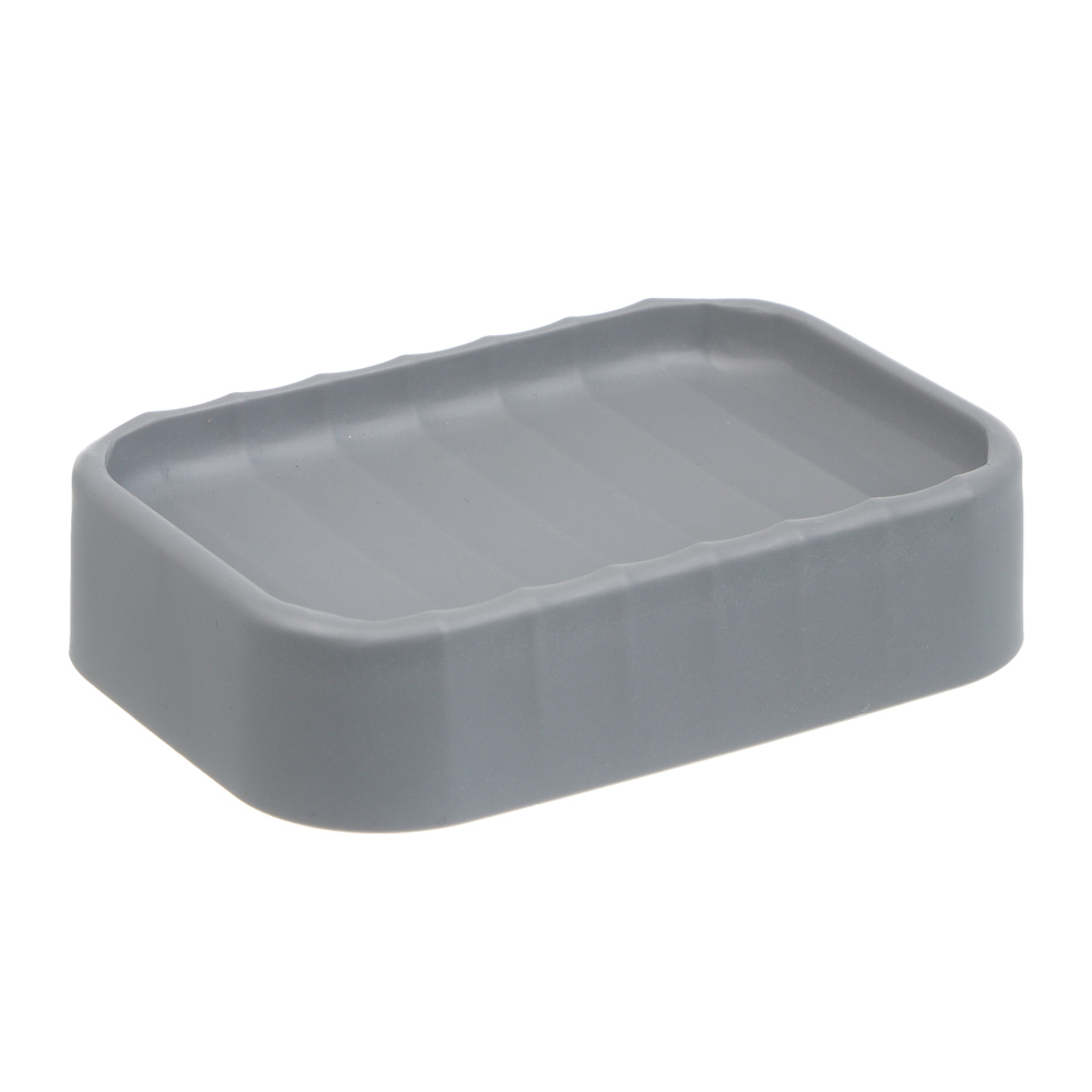 Мыльница тм VETTA Сидней, пластик, PP, серый, 11,4x7,3x2,8см - #4