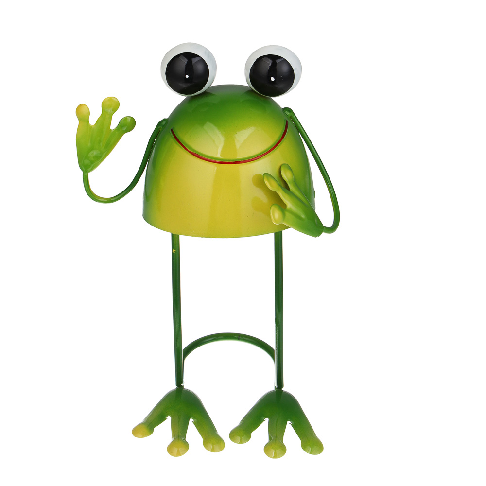 Фигурка садовая "Лягушка" тм INBLOOM, 10х10х19см, металл - #7
